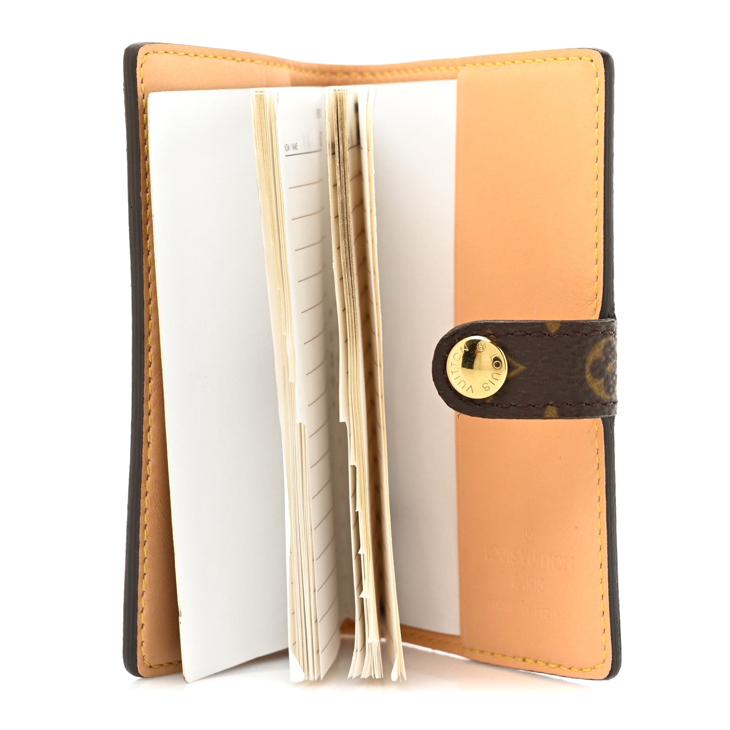 Louis Vuitton Monogram Cherry Blossom Carnet de Bal Mini Agenda Cover Brown 5 of 7