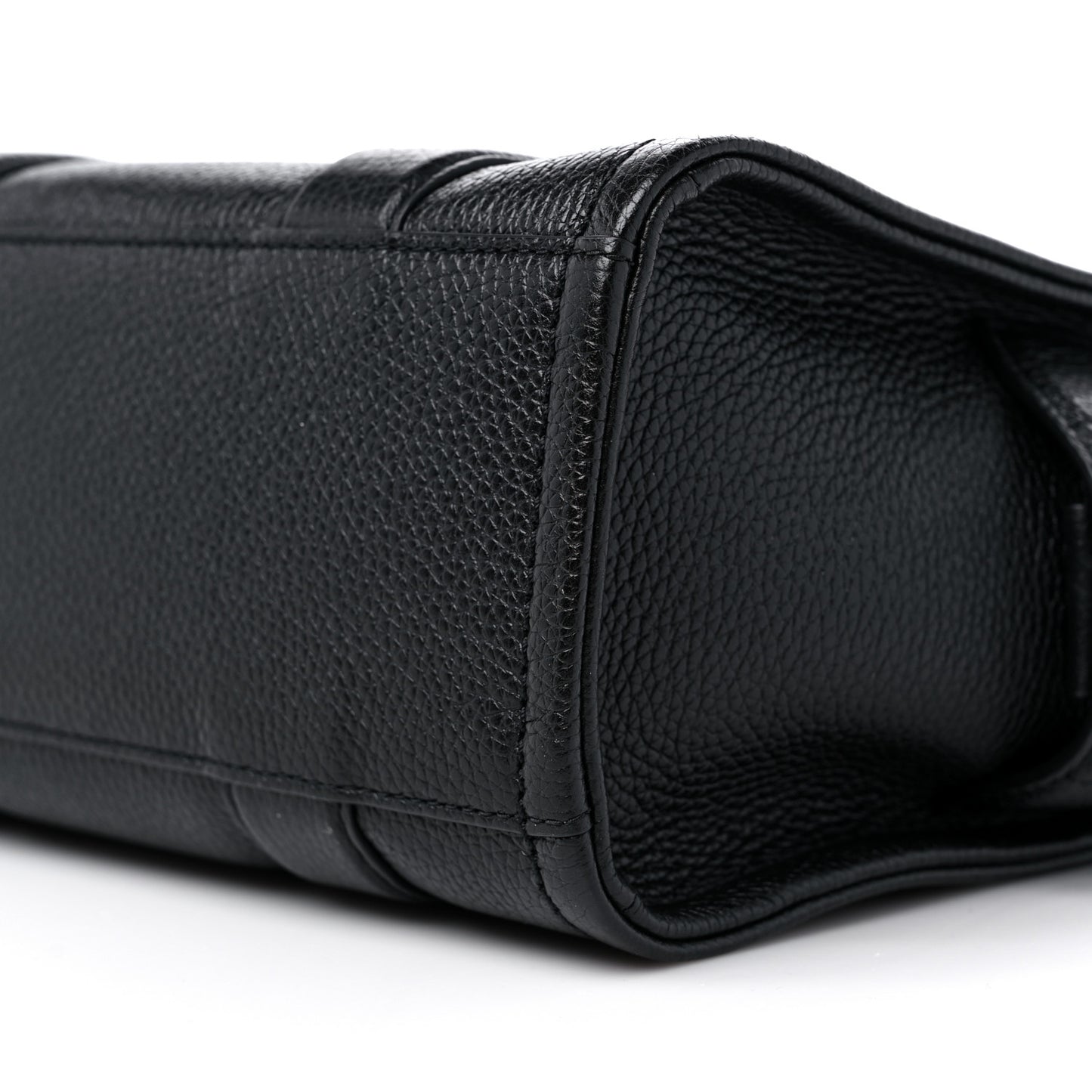 Grained Calfskin Small The Tote Bag Black