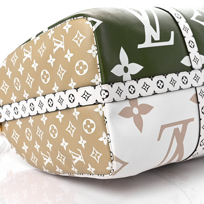 Louis Vuitton Monogram Giant Keepall Bandouliere 50 Kaki Beige 7 of 9