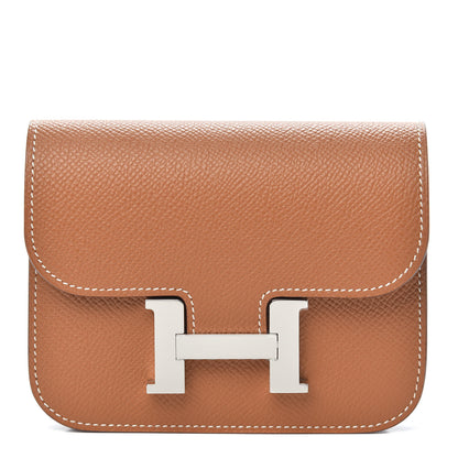 Hermes Epsom Constance Slim Wallet Gold 1 of 10