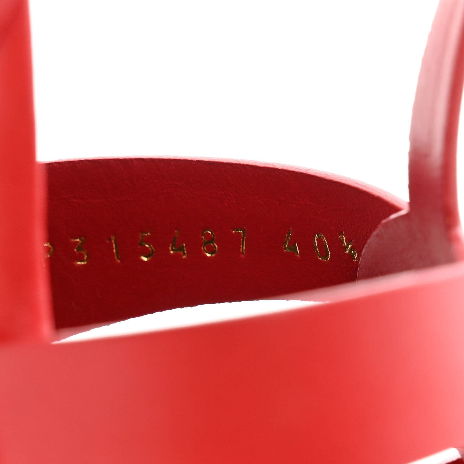 Saint Laurent Calfskin Tribute 105 Platform Sandals 40.5 New Red 8 of 9