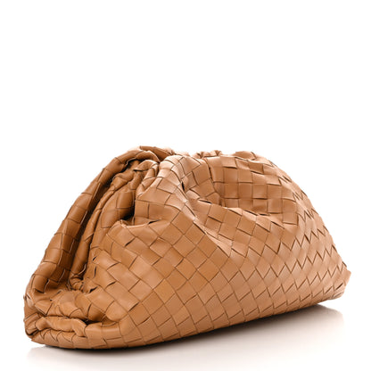 Bottega Veneta Nappa Maxi Intrecciato The Pouch Oversized Clutch Caramel 3 of 11