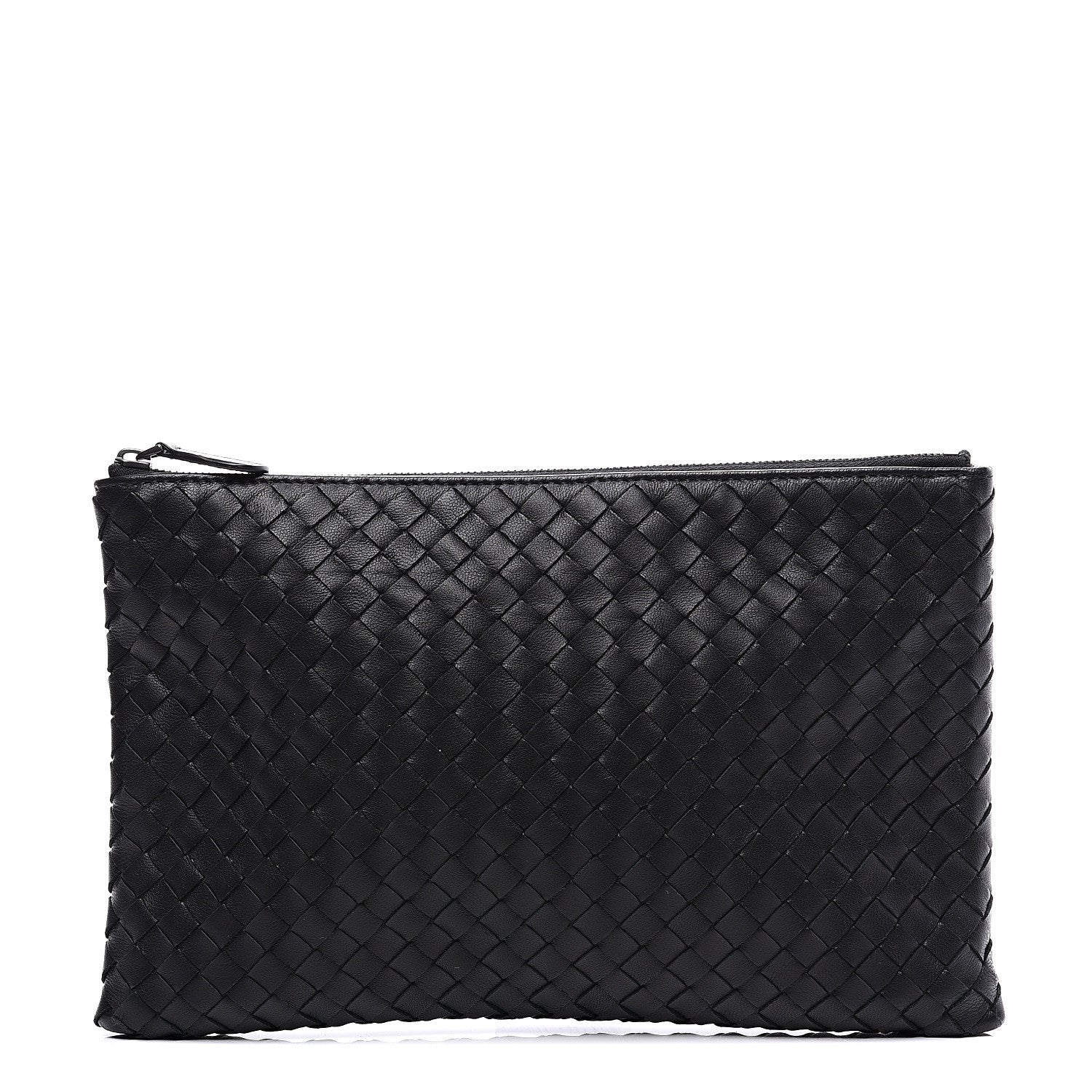 Bottega Veneta Nappa Intrecciato Zip Pouch Black 1 of 9