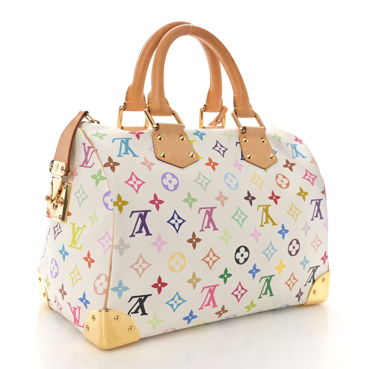 Louis Vuitton Monogram Multicolor Speedy 30 White 3 of 16