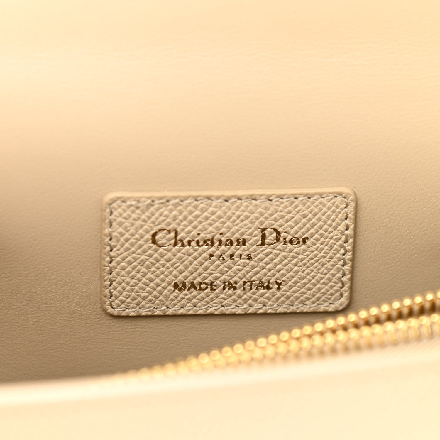 Christian Dior Grained Calfskin Medium St. Honore Tote Beige 6 of 9