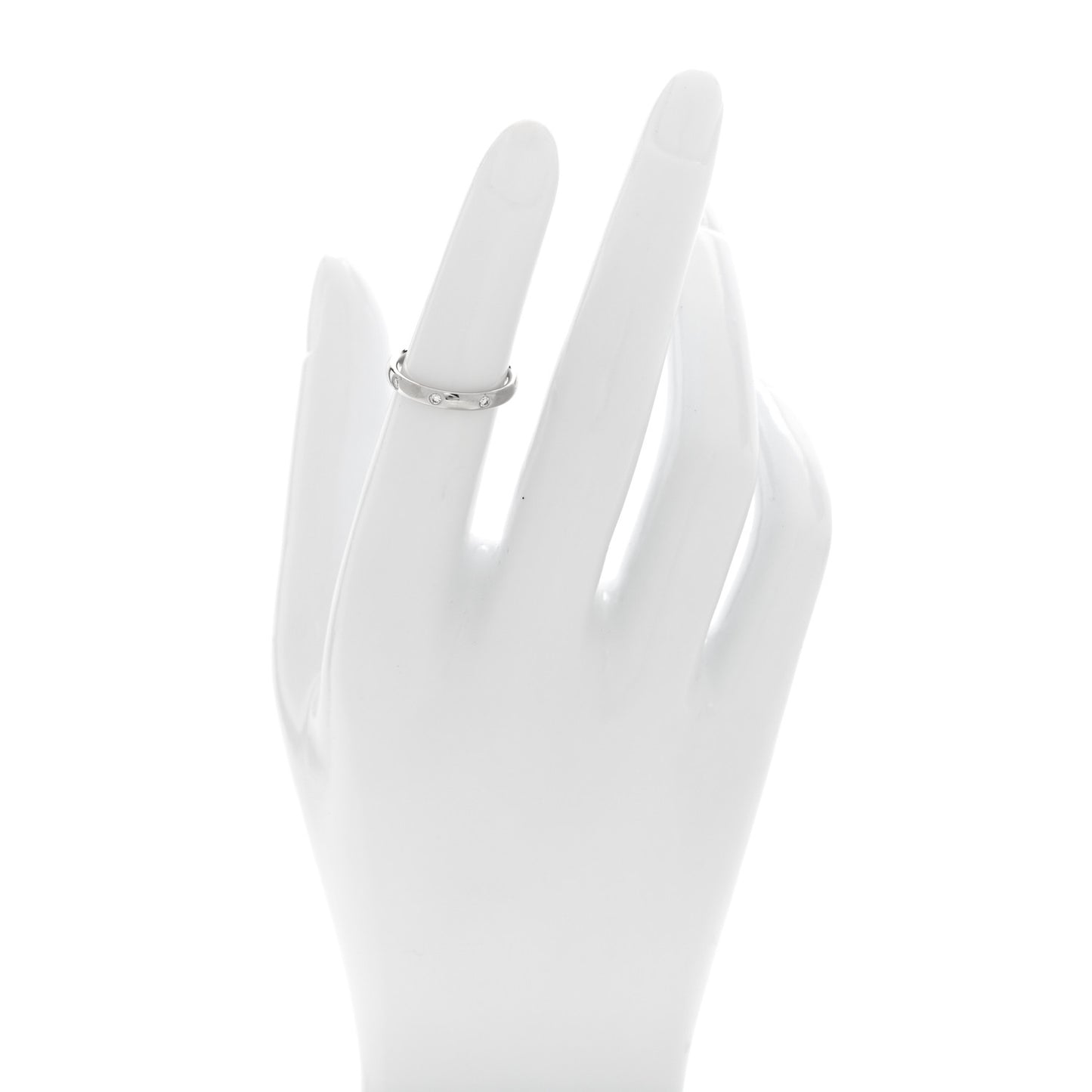 Platinum Diamond Tendrement Etoiles Wedding Band Ring 48 4.5