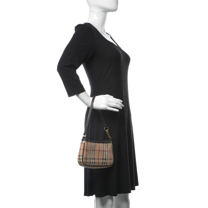 Burberry Haymarket Check Pochette Chocolate 2 of 11