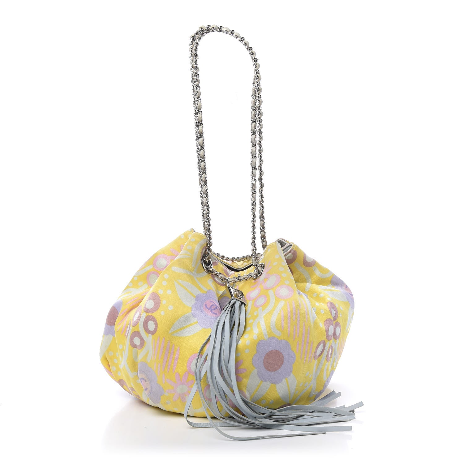 Chanel Satin CC Camellia Chain Bag Multicolor 1 of 12