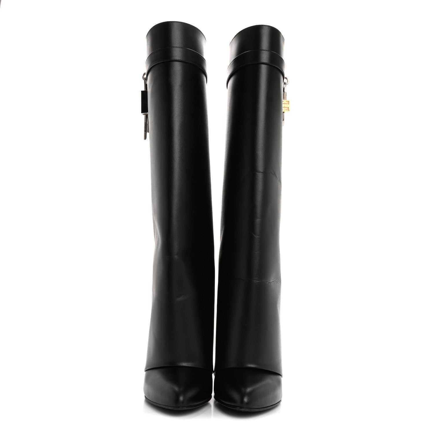 Givenchy Calfskin Shark Lock Pant Boots 39.5 Black 2 of 8