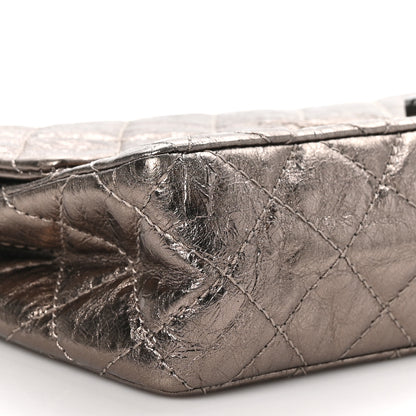 Chanel Metallic Aged Calfskin Quilted 2.55 Reissue 226 Flap Dark Gold 9 of 10