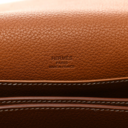 Hermes Barenia Faubourg Mini Sac Roulis Fauve 6 of 10