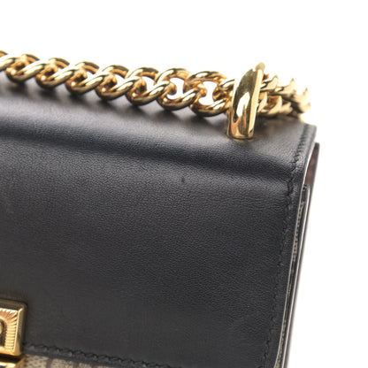 Gucci GG Supreme Monogram Calfskin Small Padlock Shoulder Bag Beige Black Cuir 11 of 14