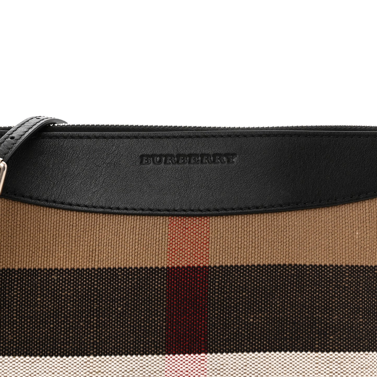 Mega Check Peyton Crossbody Clutch Bag Black