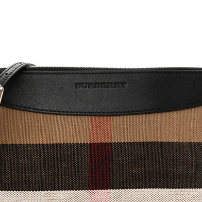 Burberry Mega Check Peyton Crossbody Clutch Bag Black 9 of 12