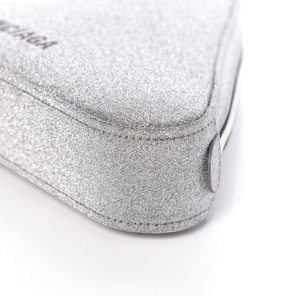 Balenciaga Glitter M Triangle Pouch Argent Black 6 of 8