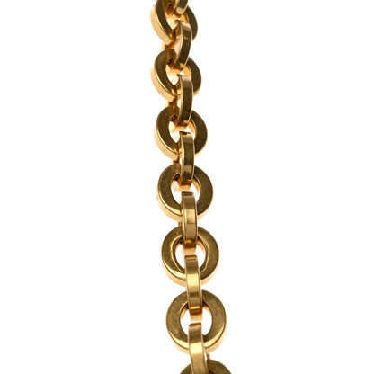 Gucci Plutone Calfskin Interlocking G 25mm Chain Belt 95 38 White 7 of 7