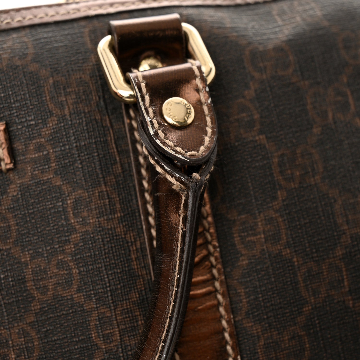 Gucci GG Supreme Monogram Medium Joy Boston Dark Brown Bronze 20 of 27