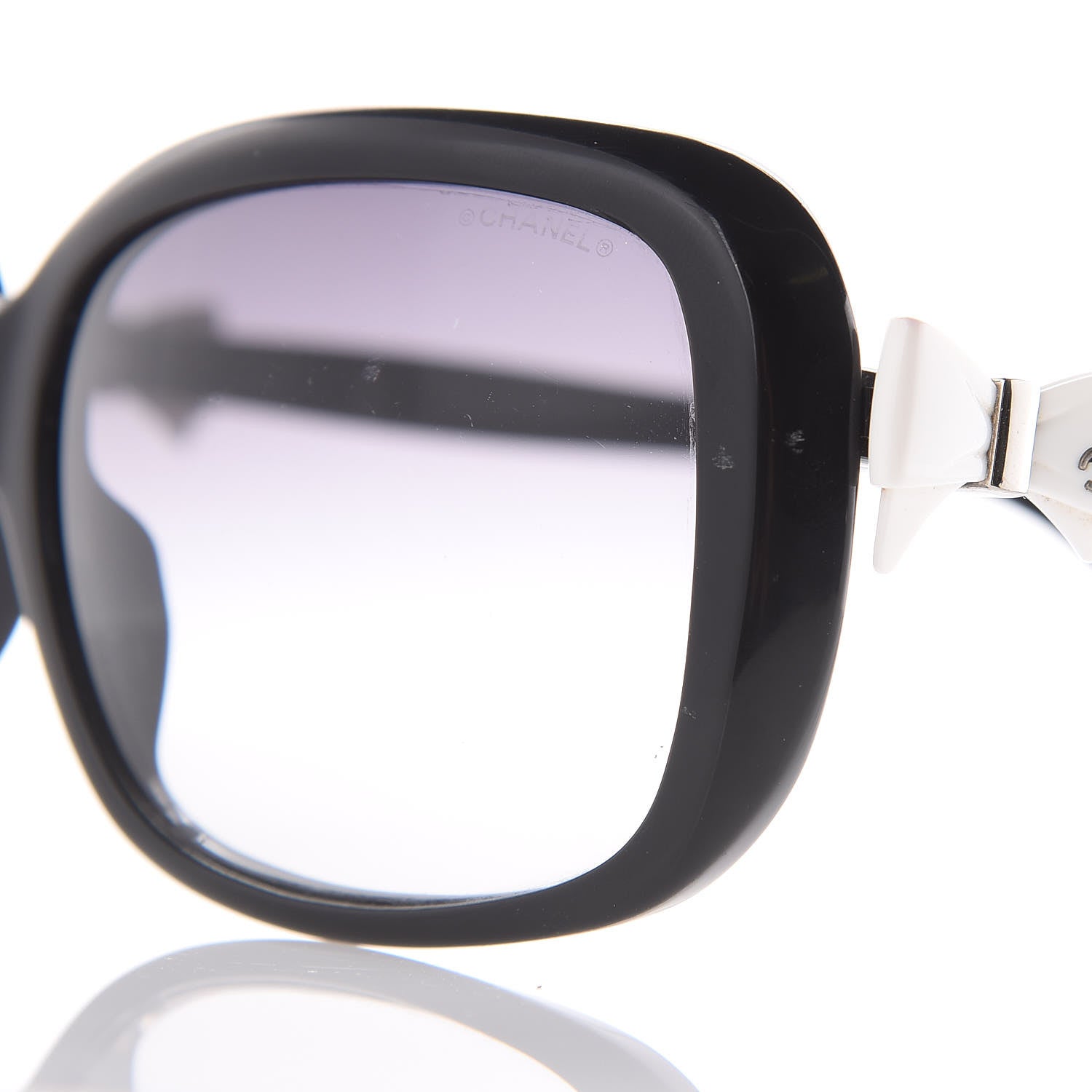 Chanel CC Bow Sunglasses 5171 Black White 9 of 9