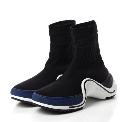 Louis Vuitton Stretch Textile LV Archlight Sneaker Boots 38 Black Blue 3 of 8