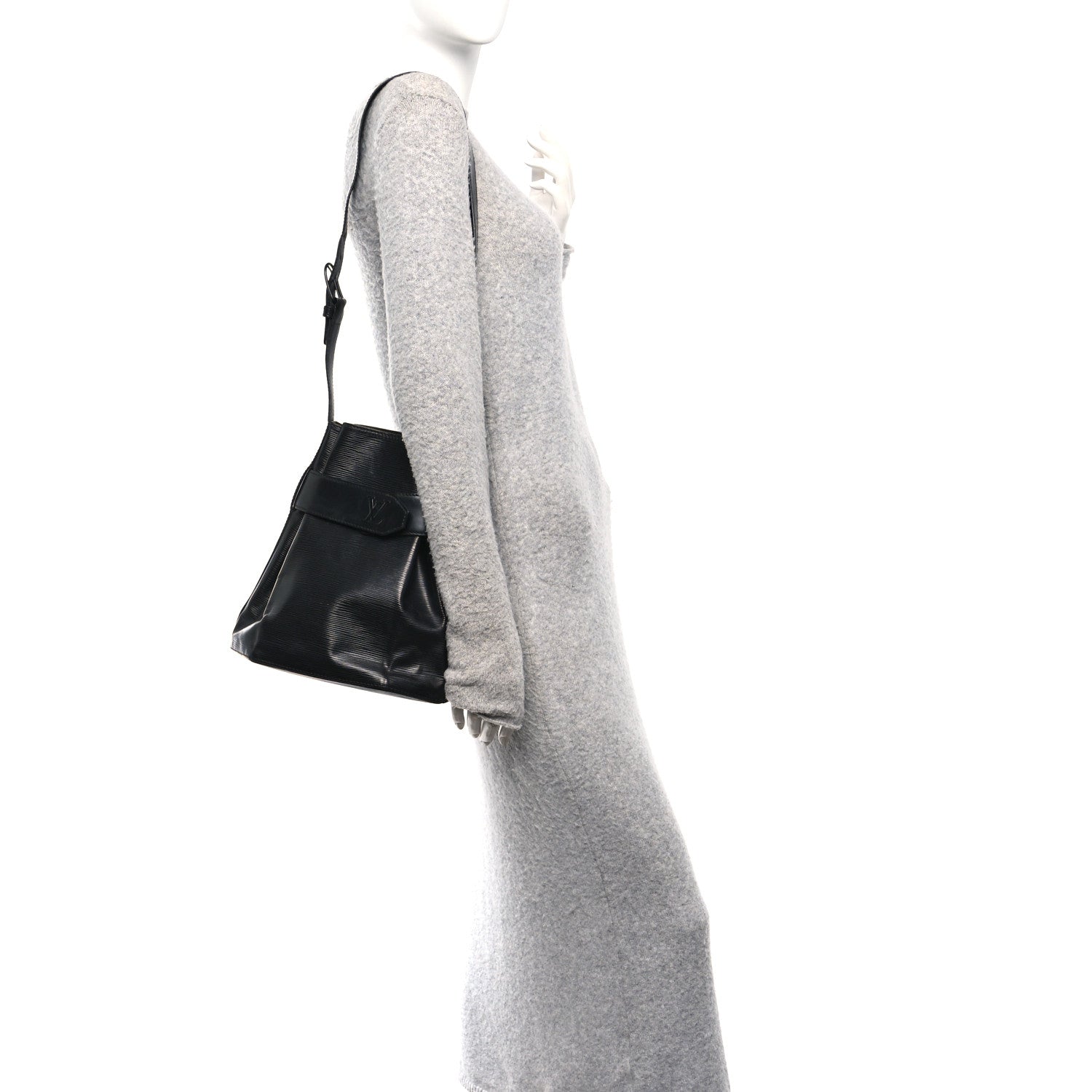 Louis Vuitton Epi Sac D'epaule Black 2 of 12