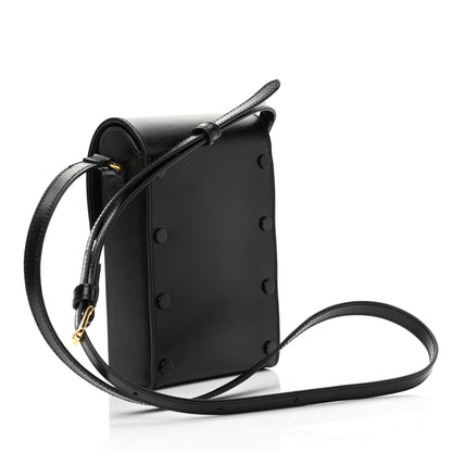 Gucci Boarded Plutone Calfskin Mini Horsebit 1955 Crossbody Bag Black 3 of 16