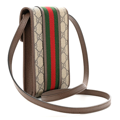 Gucci GG Supreme Monogram Web Mini Ophidia Crossbody Bag Beige New Acero 3 of 10