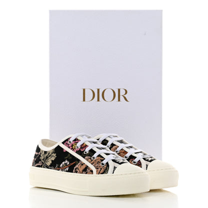 Christian Dior Canvas Jardin Botanique Embroidered Womens Walk'N'Dior Low Top Sneakers 36.5 Black Multicolor 9 of 9