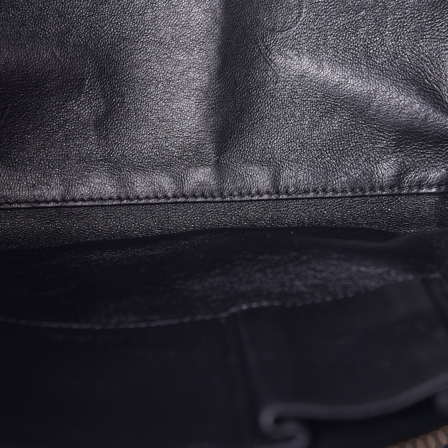 Celine Smooth Calfskin Linen Mini Bi-Color Luggage Natural Black 11 of 21