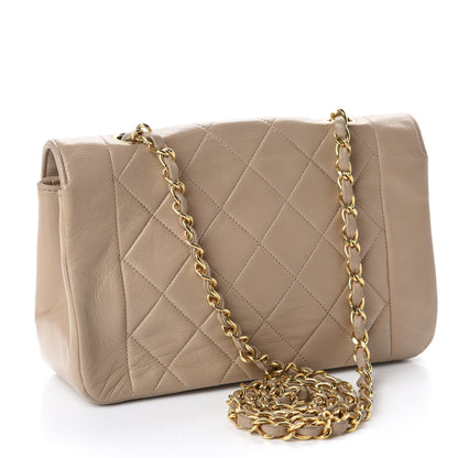 Chanel Lambskin Quilted Small Single Flap Beige 3 of 20