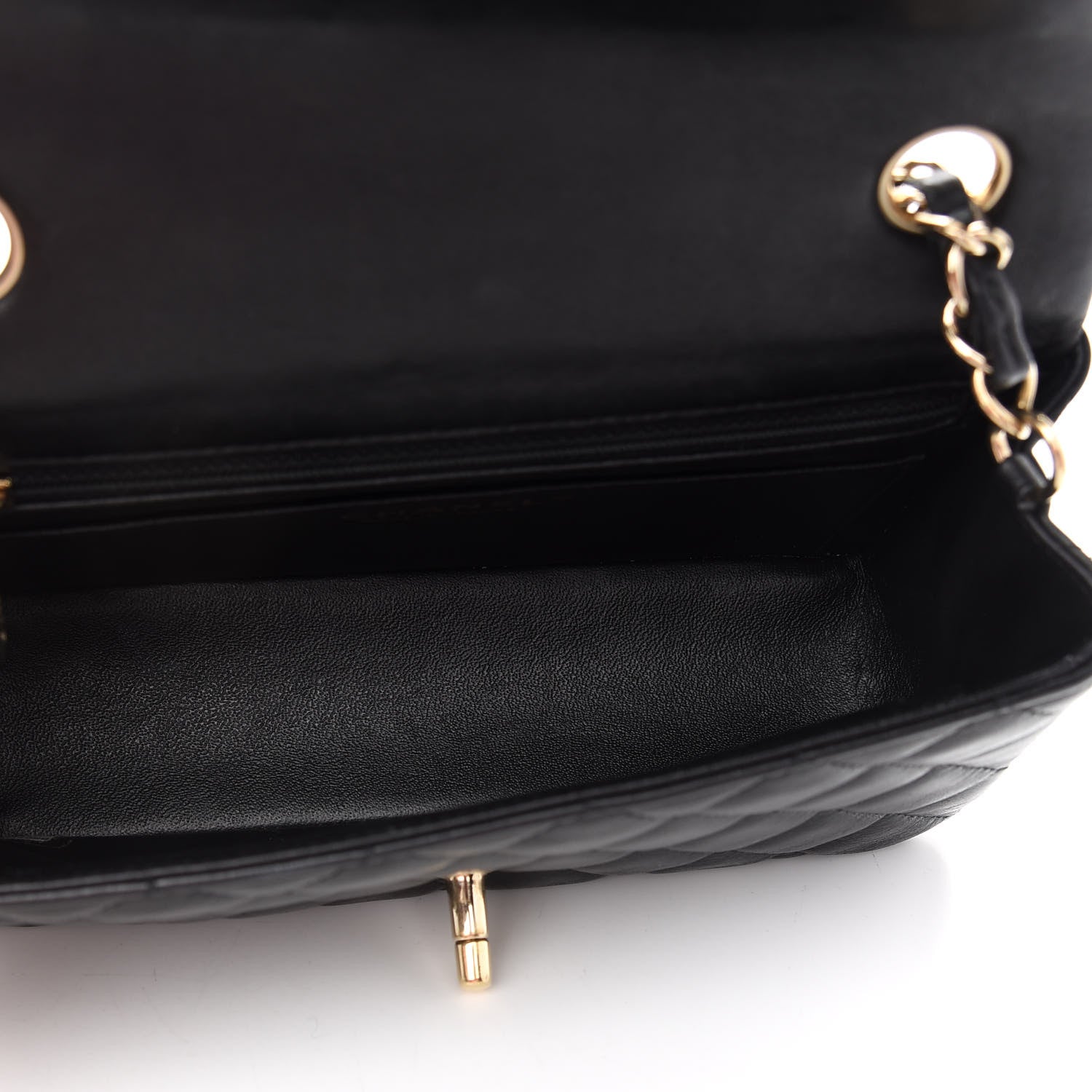 Chanel Lambskin Quilted Mini Rectangular Flap Black 4 of 10