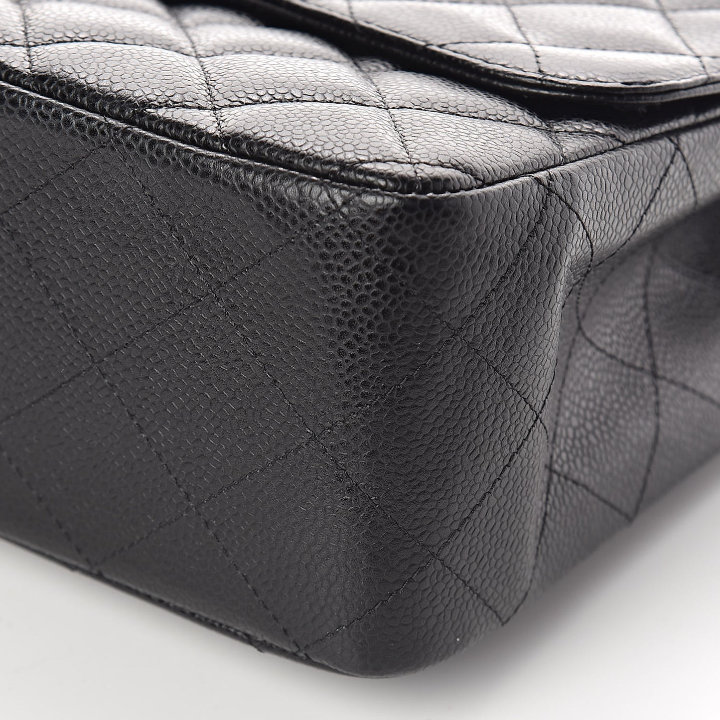 Caviar Quilted Jumbo Single Flap Black
