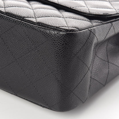 Chanel Caviar Quilted Jumbo Single Flap Black 10 of 12