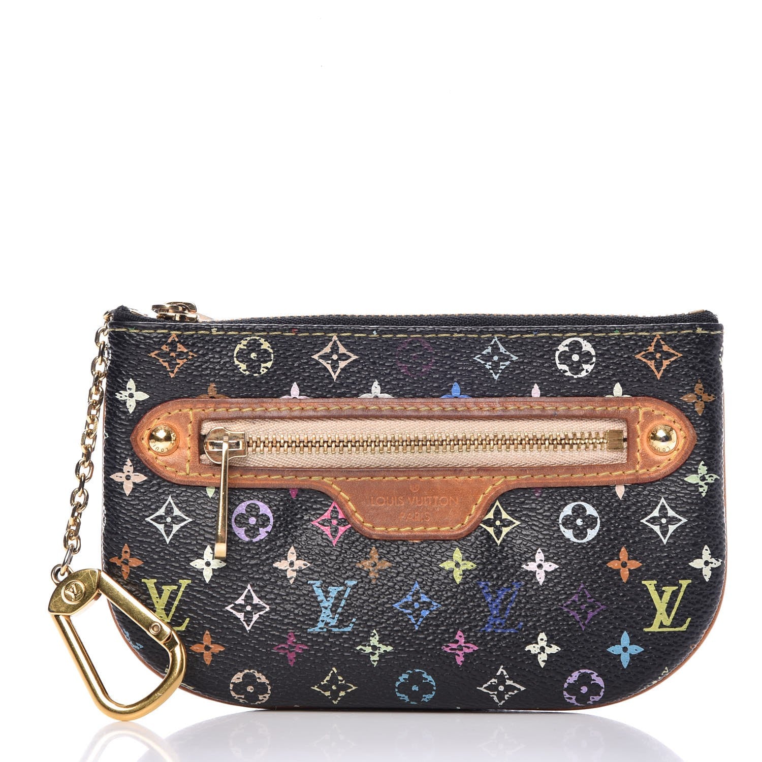 Louis Vuitton Monogram Multicolor Pochette Plate MM Black 1 of 8