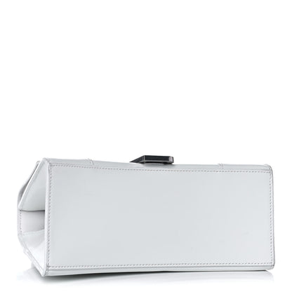 Balenciaga Shiny Box Calfskin Small Hourglass Top Handle Bag White 4 of 20
