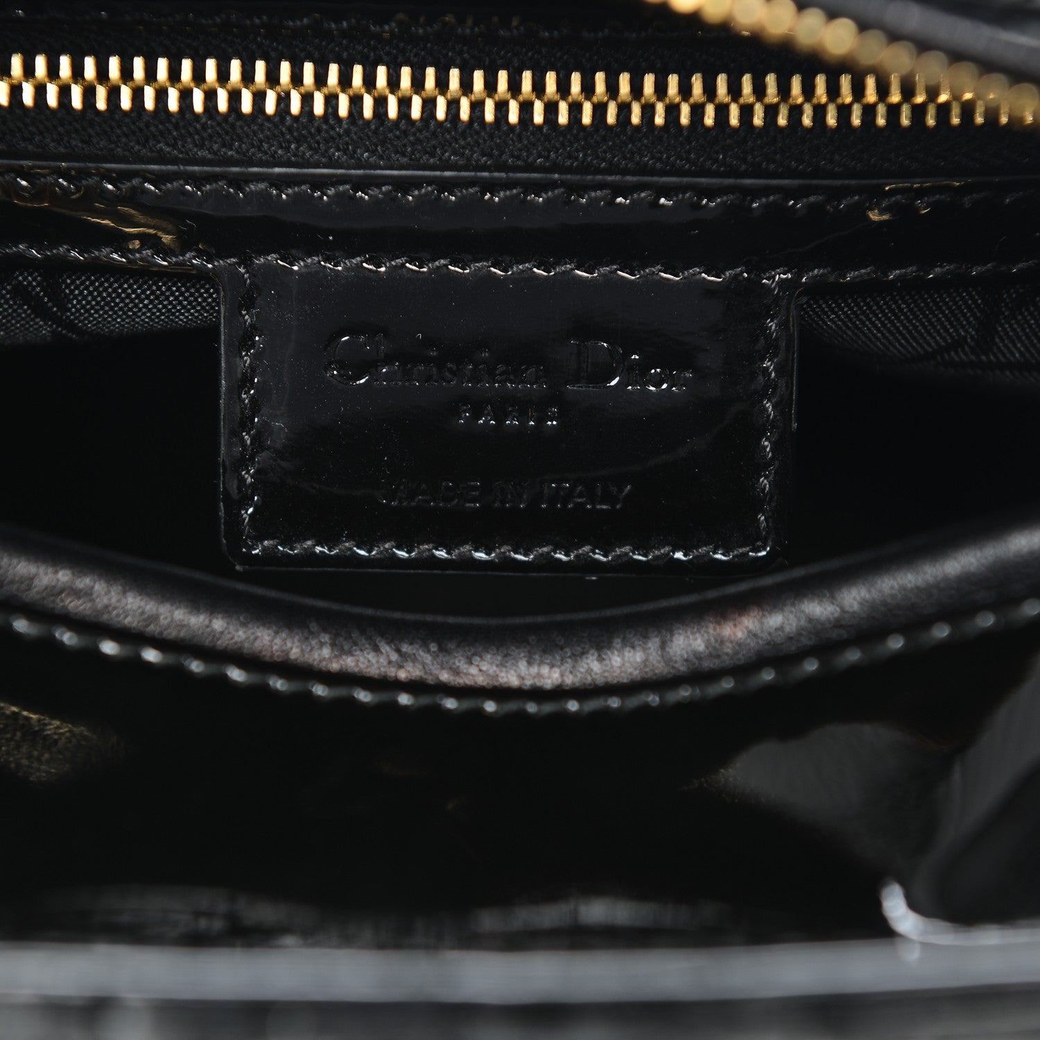 Christian Dior Patent Cannage Medium Lady Dior Black 6 of 6