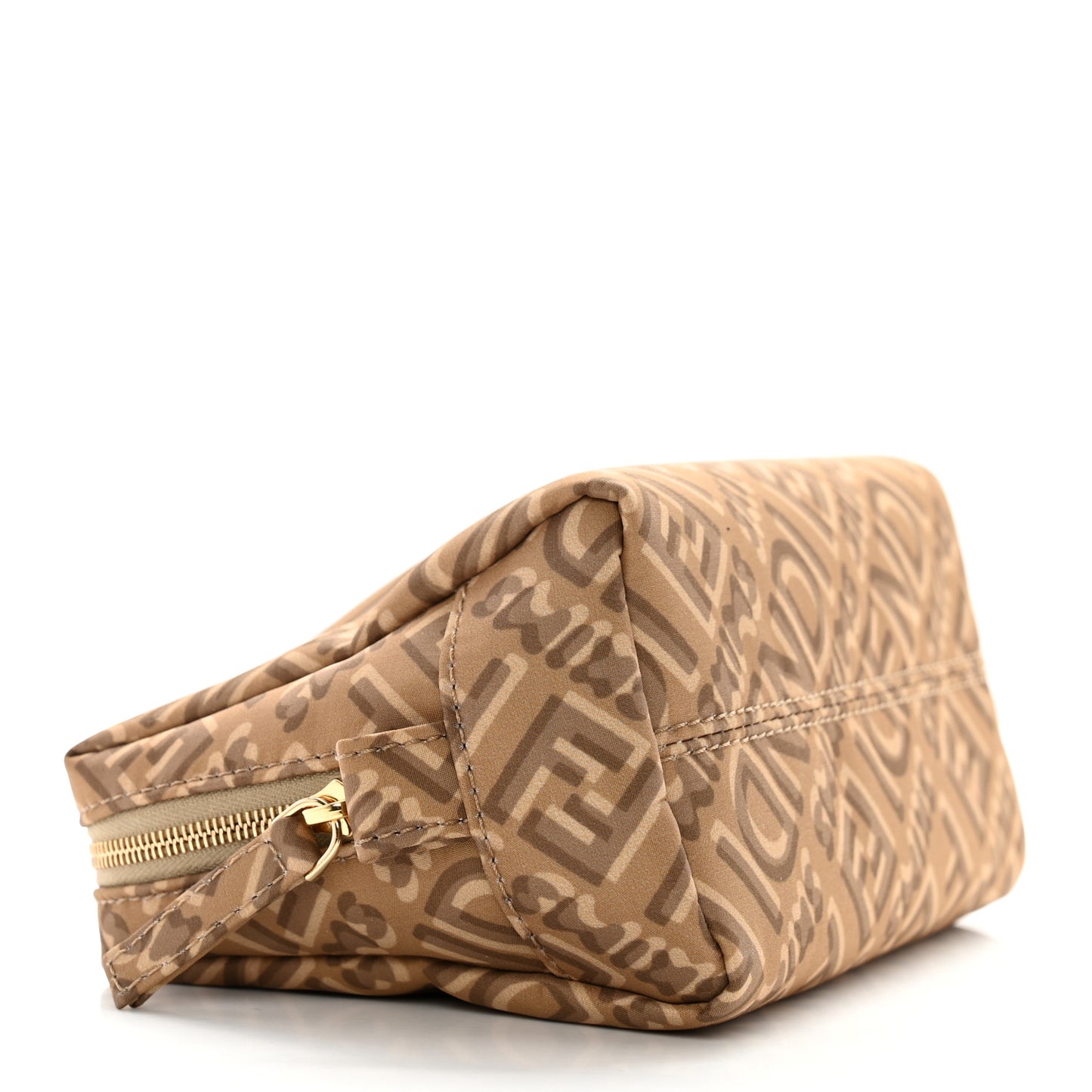 X SKIMS Nylon Small Trapezoid Beauty Pouch Sand