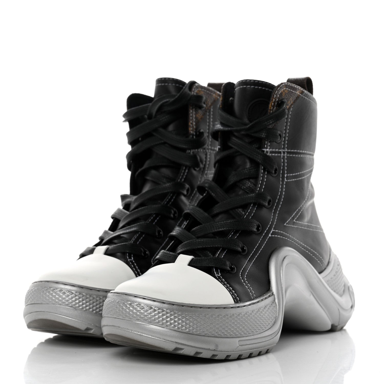 Louis Vuitton Calfskin LV Archlight Sneaker Boots 36 Black 3 of 8