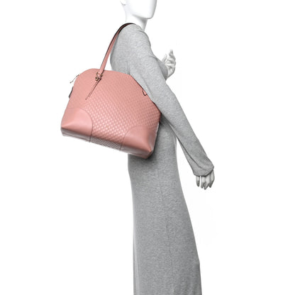 Gucci Soft Microguccissima Medium Bree Shoulder Bag Soft Pink 2 of 13