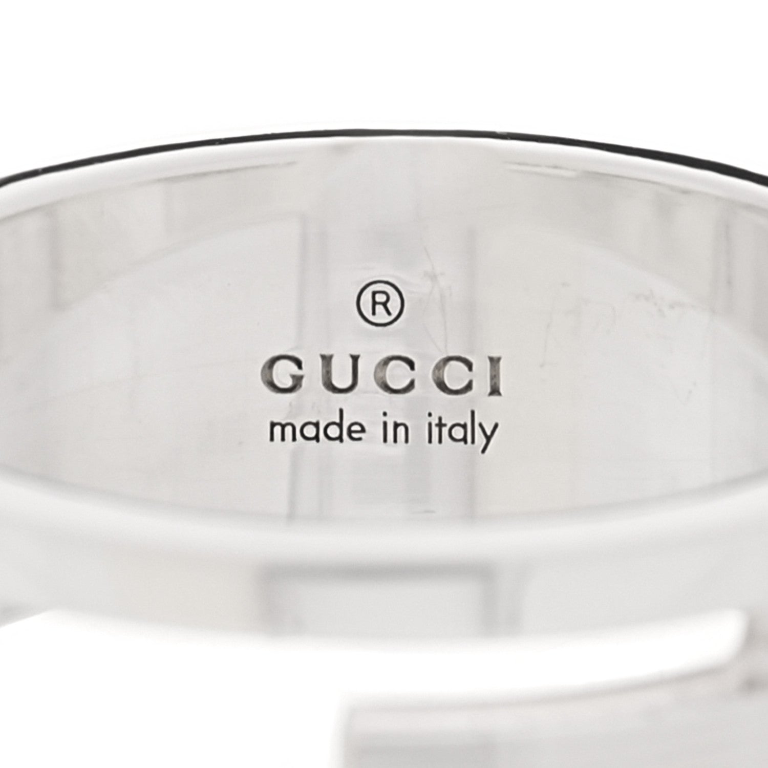 Gucci Sterling Silver G Cutout Ring 58 8.25 4 of 4