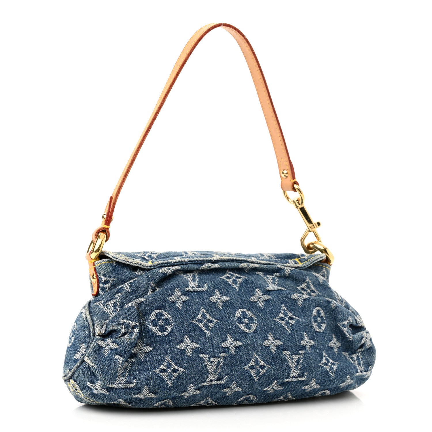 Louis Vuitton Monogram Denim Mini Pleaty Blue 3 of 10