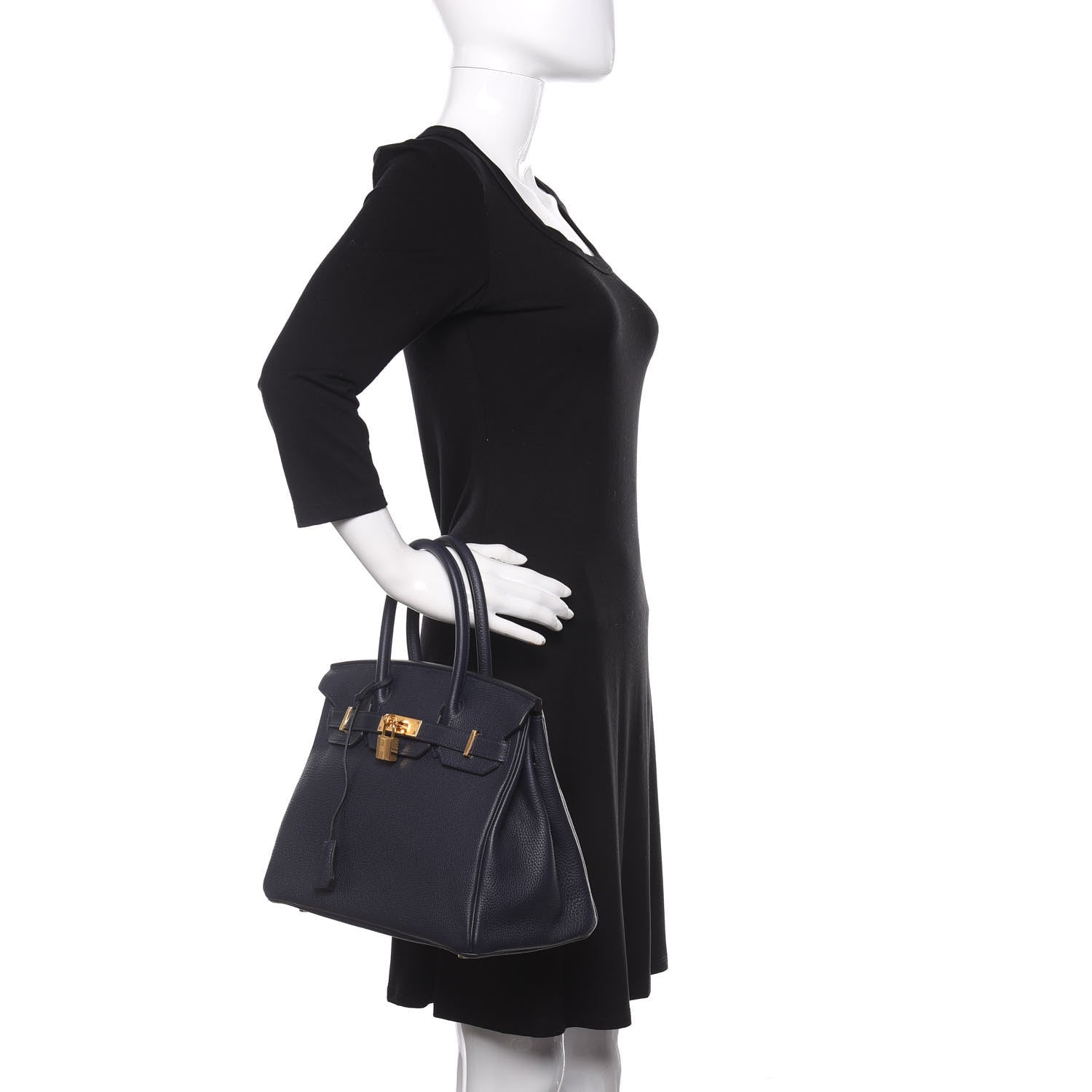 Hermes Togo Birkin 30 Bleu Nuit 2 of 9