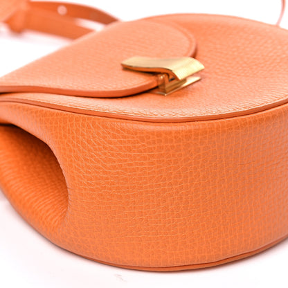 Bottega Veneta Palmellato Calfskin Rounded Belt Bag Light Orange 6 of 9