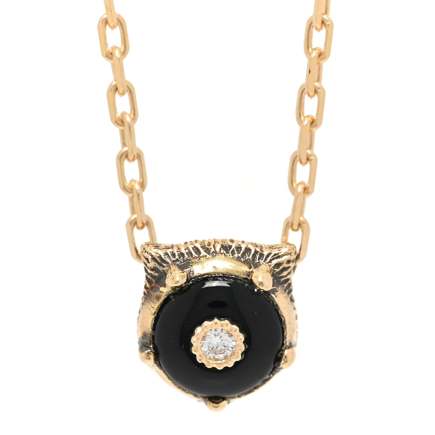 18K Yellow Gold Diamond Black Onyx Le Marché des Merveilles Feline Bracelet