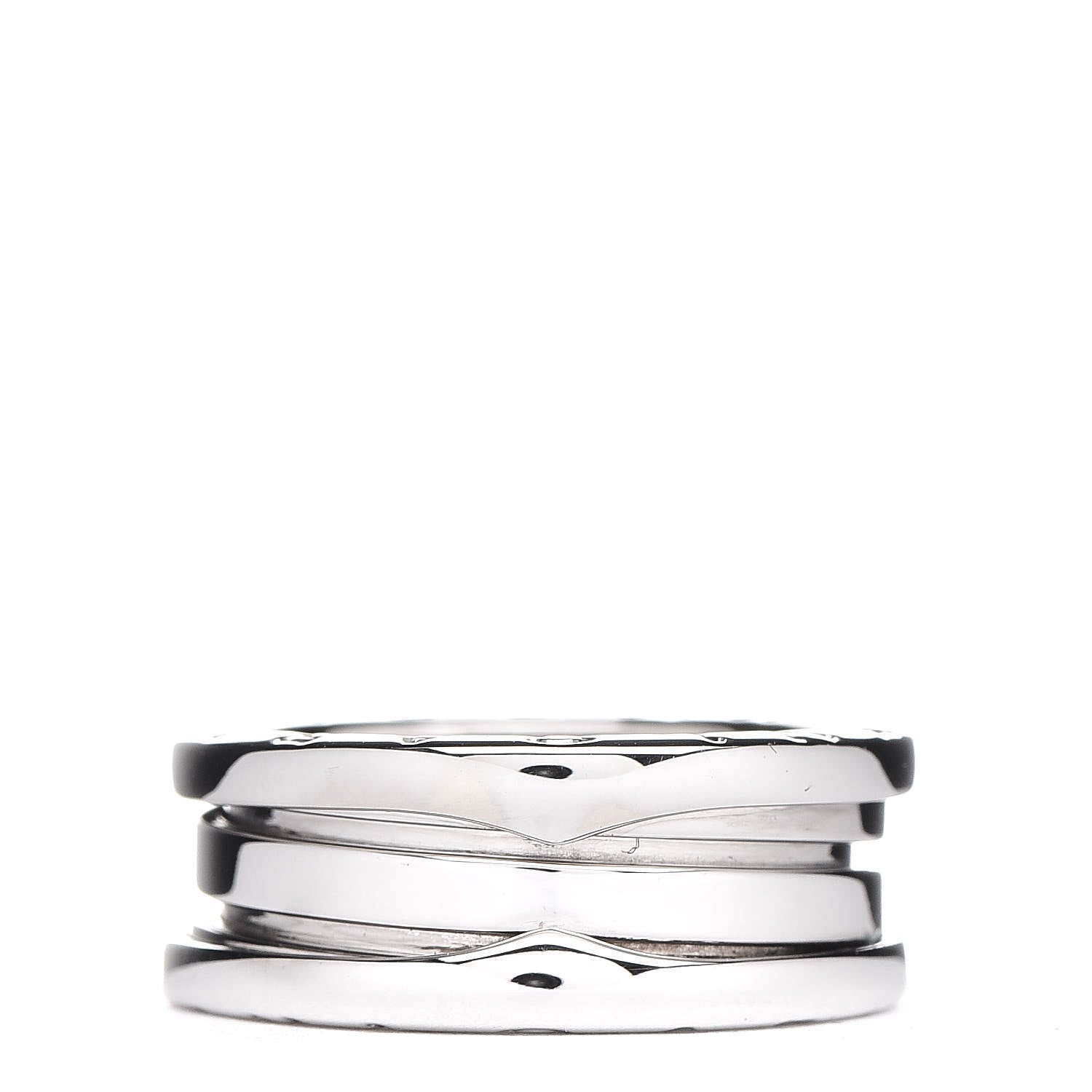 Bulgari 18K White Gold B.Zero1 3 Band Ring 49 5 3 of 5