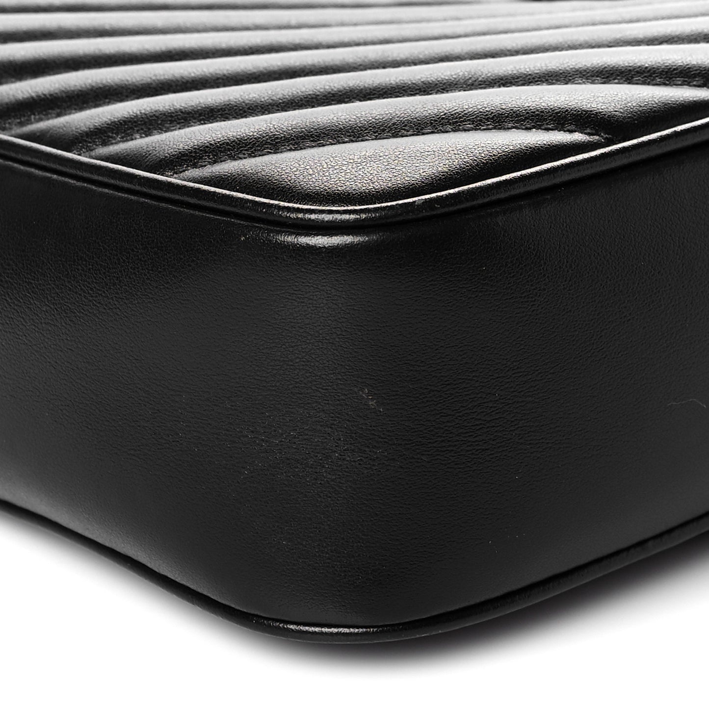 Calfskin Matelasse Monogram Lou Camera Bag Black