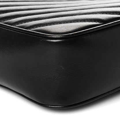 Saint Laurent Calfskin Matelasse Monogram Lou Camera Bag Black 9 of 10