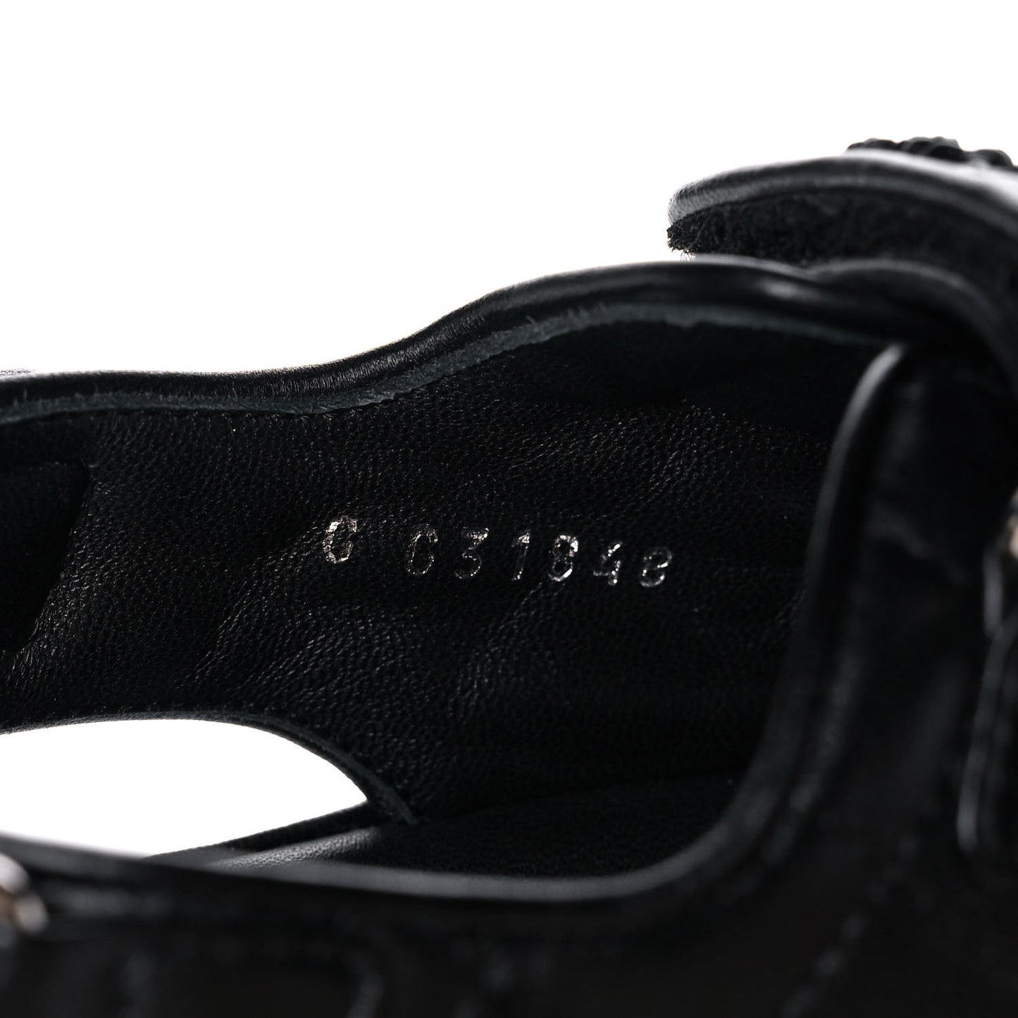 Lambskin Quilted Velcro Dad Sandals 39 So Black