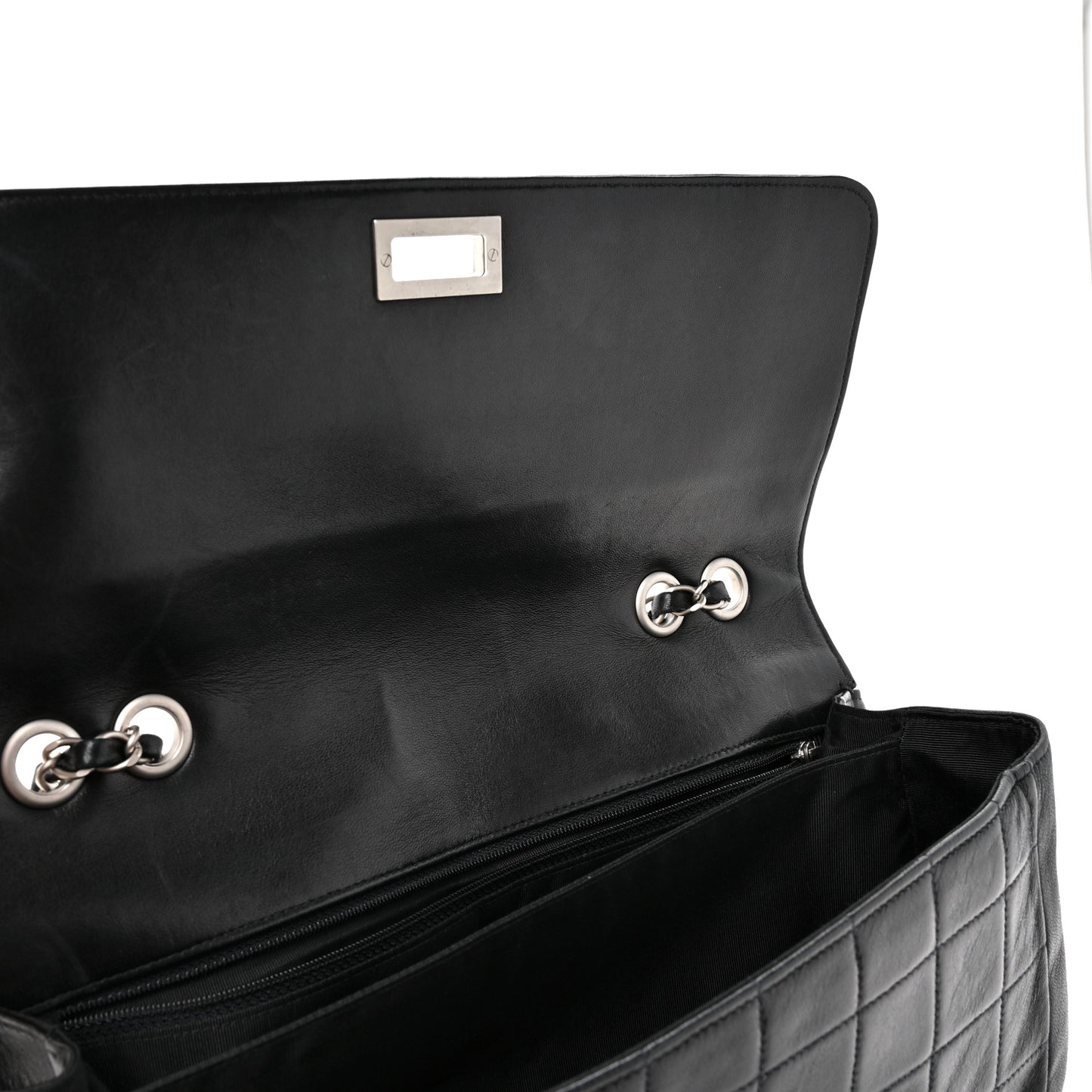 Lambskin Reissue Chocolate Bar Flap Black