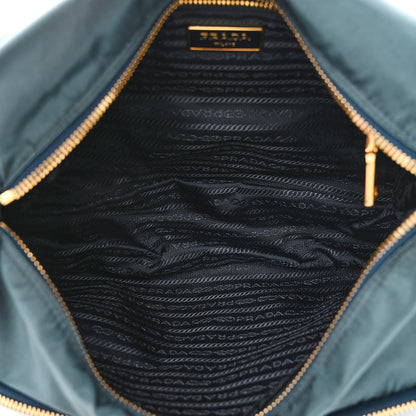 Prada Tessuto Nylon Saffiano Vela Messenger Bag Navy 5 of 11
