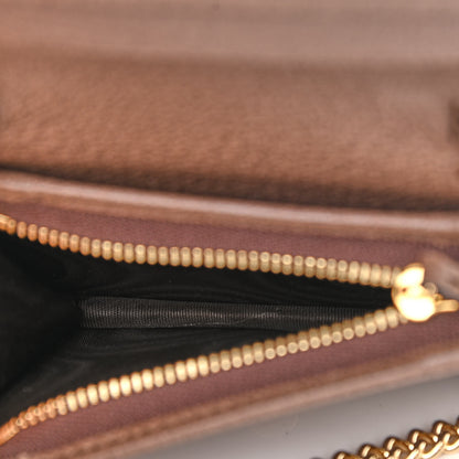 Gucci GG Supreme Monogram Web Ophidia Chain Card Case Wallet Beige New Acero 5 of 11